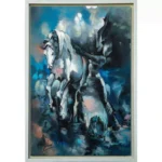 This is the abstract painting of the running horse.